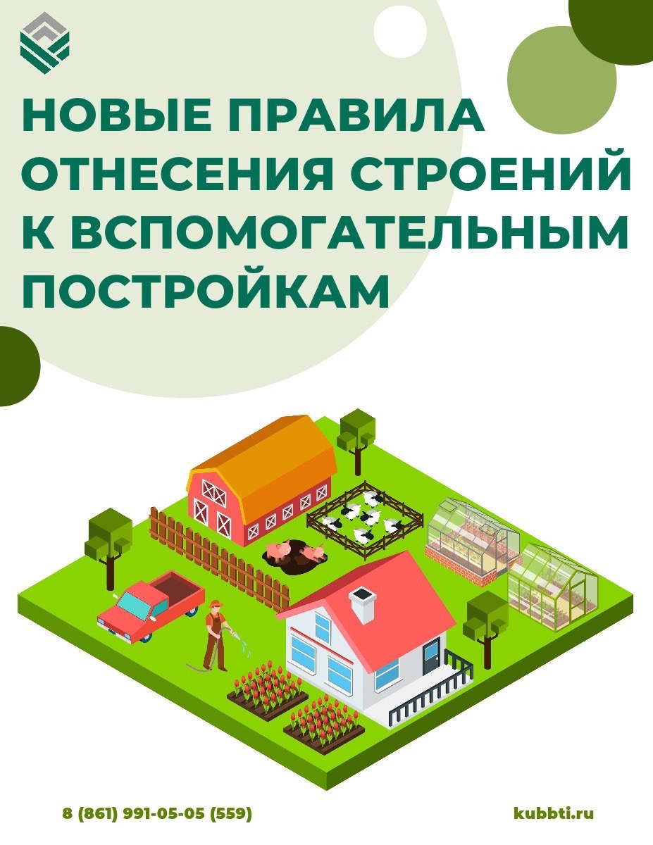 С 1 сентября 2023 года действуют новые правила отнесения строений к вспомогательным постройкам