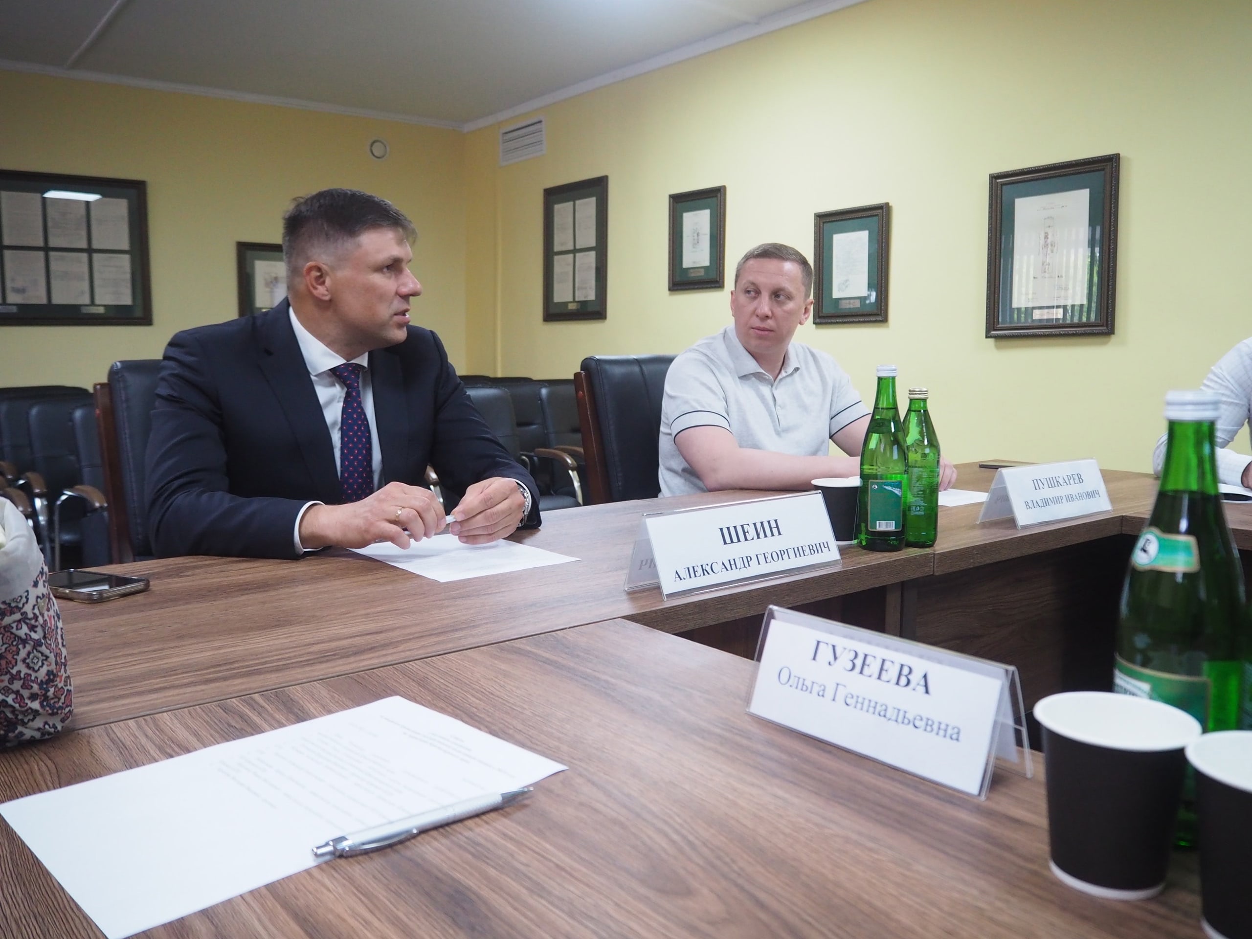 Рабочая встреча с руководителем департамента имущественных отношений Краснодарского края Александром Шеиным